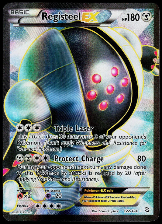 REGISTEEL EX 122/124 DRAGONS EXALTED POKEMON ULTRA RARE LP