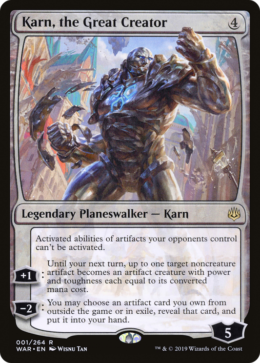 MAGIC: THE GATHERING  - Karn, the Great Creator (WAR-001) - War of the Spark