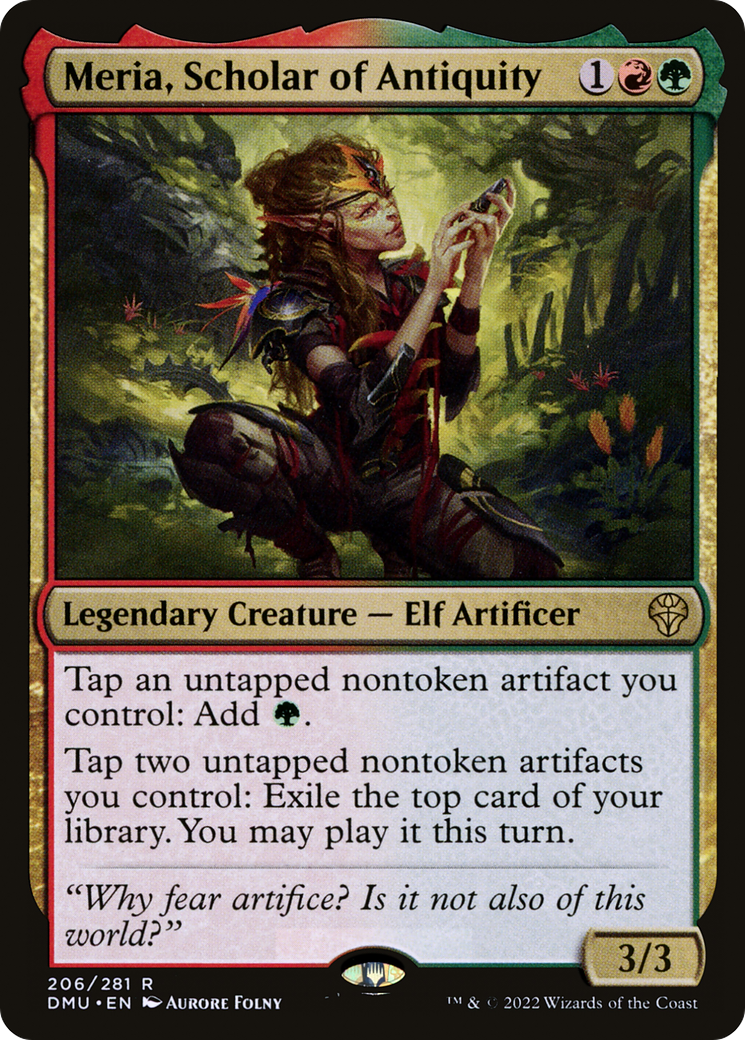 MAGIC: THE GATHERING  - Meria, Scholar of Antiquity (DMU-206) - Dominaria United Foil