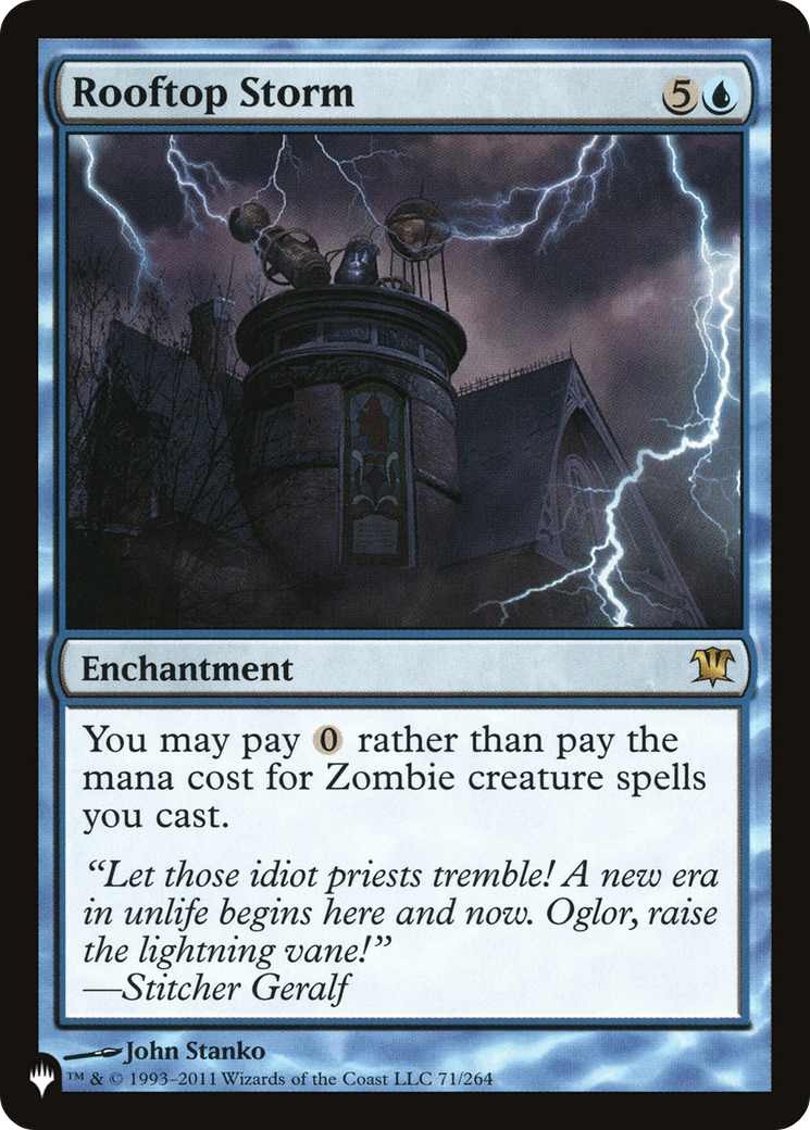 MAGIC: THE GATHERING  - Rooftop Storm (LIST-ISD-71) - The List