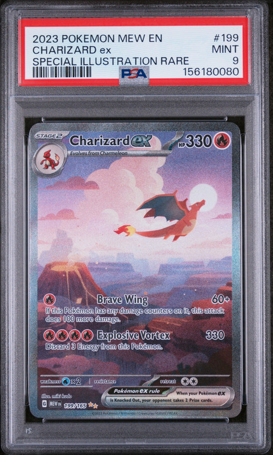 CHARIZARD EX 199/165 PSA 9 SPECIAL ILLUSTRATION RARE 151 POKEMON