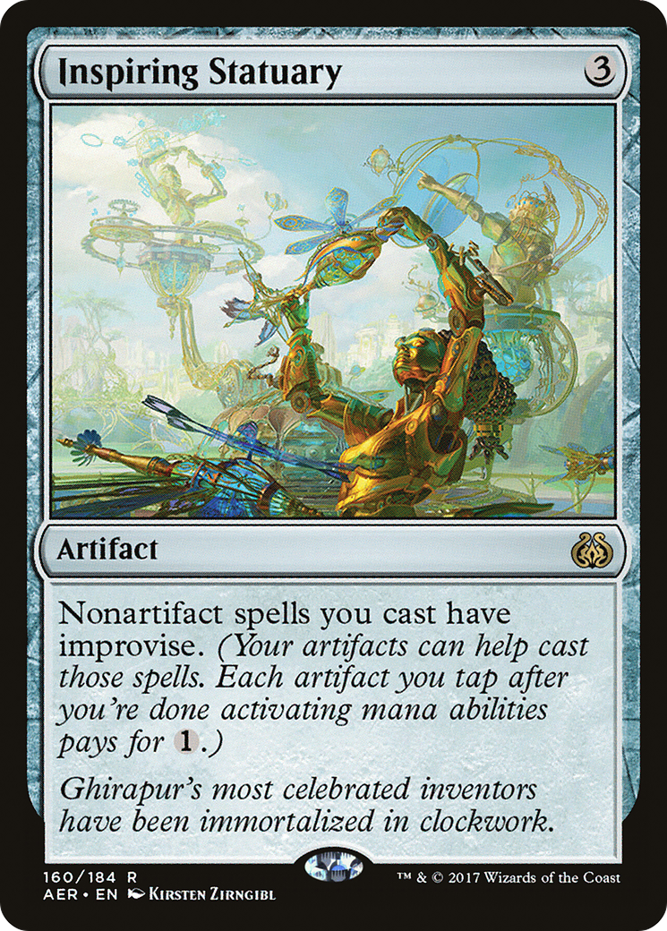 MAGIC: THE GATHERING  - Inspiring Statuary (AER-160) - Aether Revolt Foil