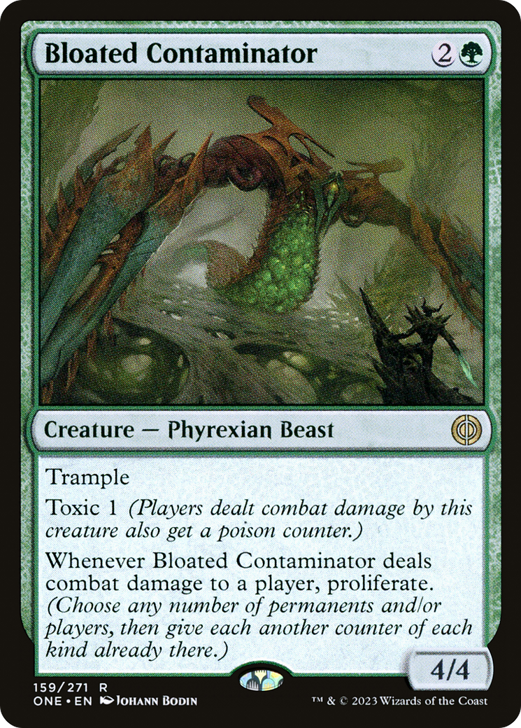 MAGIC: THE GATHERING  - Bloated Contaminator (ONE-159) - Phyrexia: All Will Be One Foil