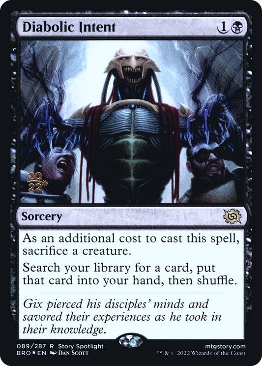 MAGIC: THE GATHERING  - Diabolic Intent (PRE-089) - The Brothers' War Promos Foil
