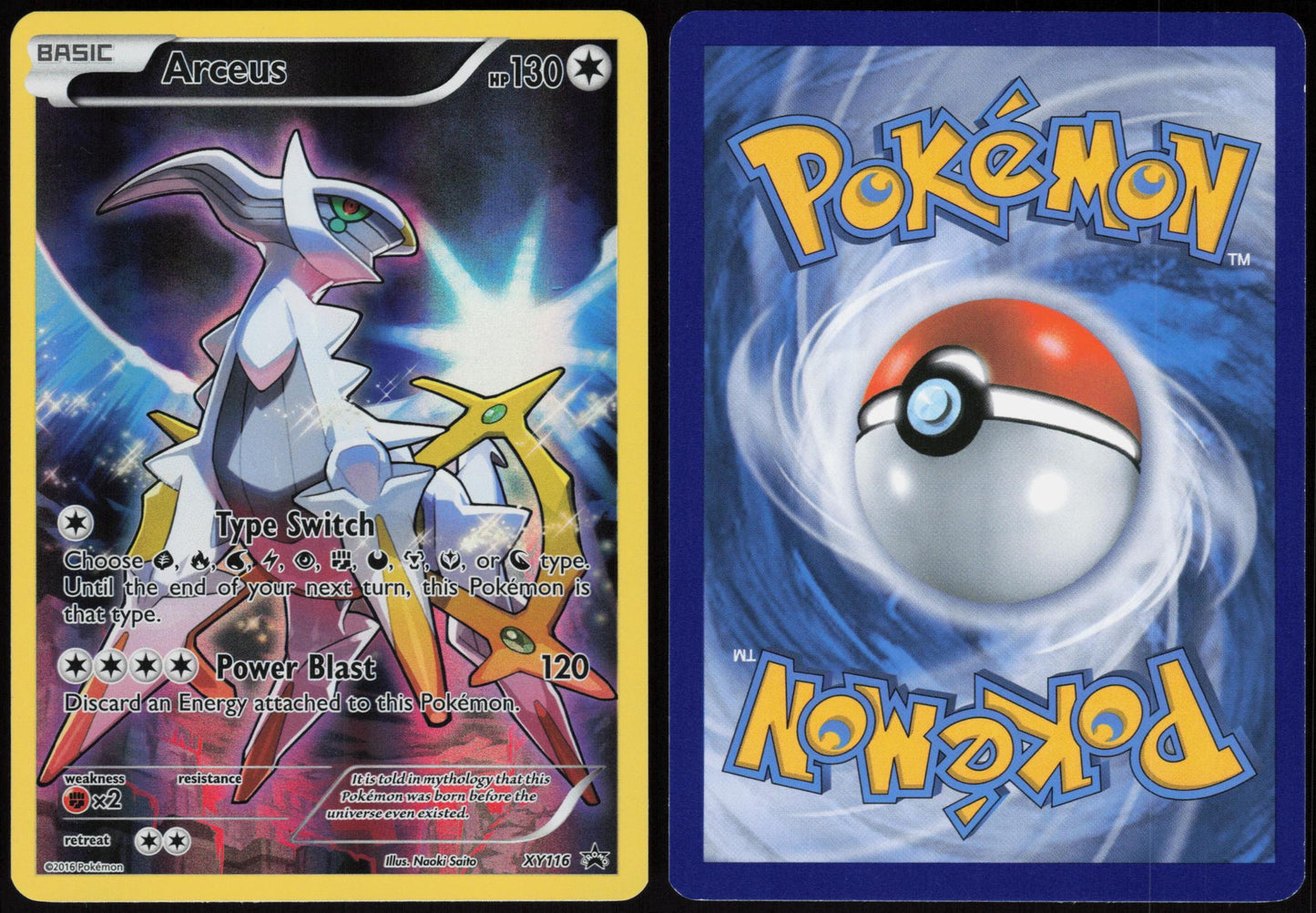 ARCEUS XY116 XY PROMO POKEMON PROMO HOLO LP
