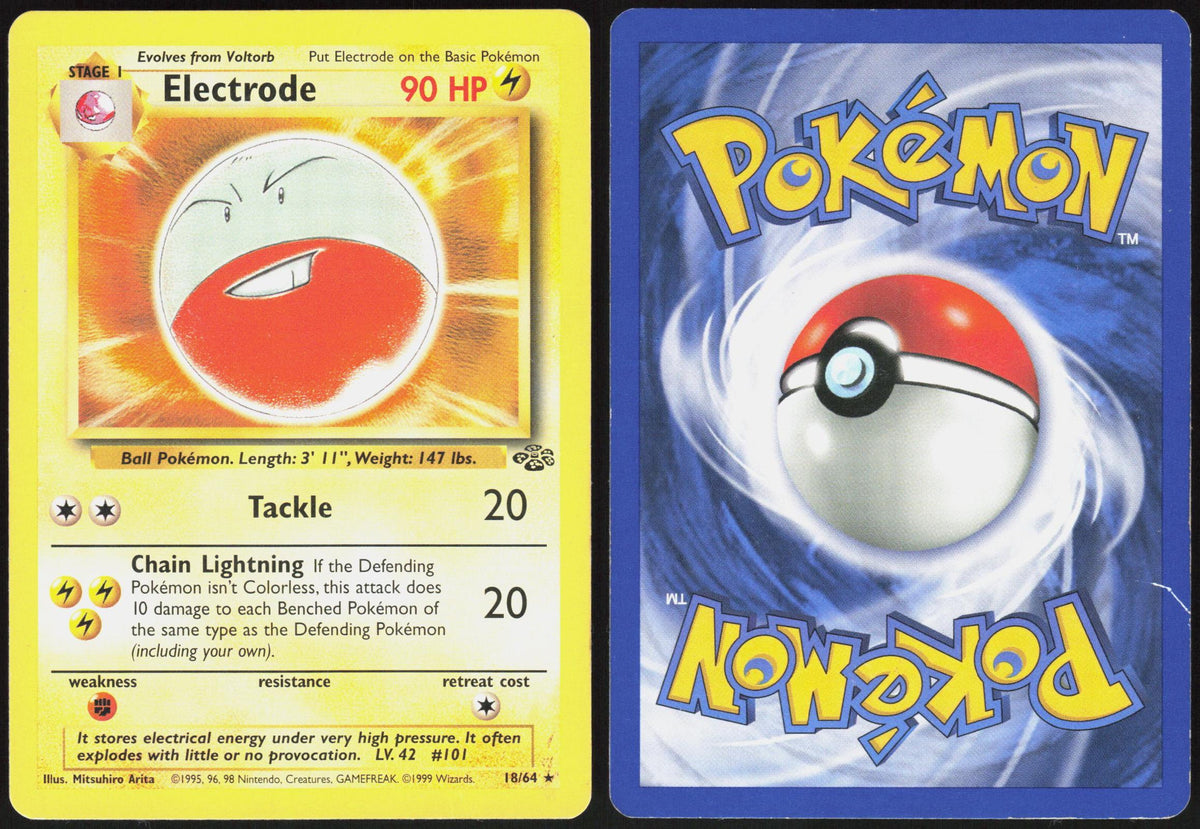 ELECTRODE 18/64 JUNGLE POKEMON RARE UNLIMITED MP