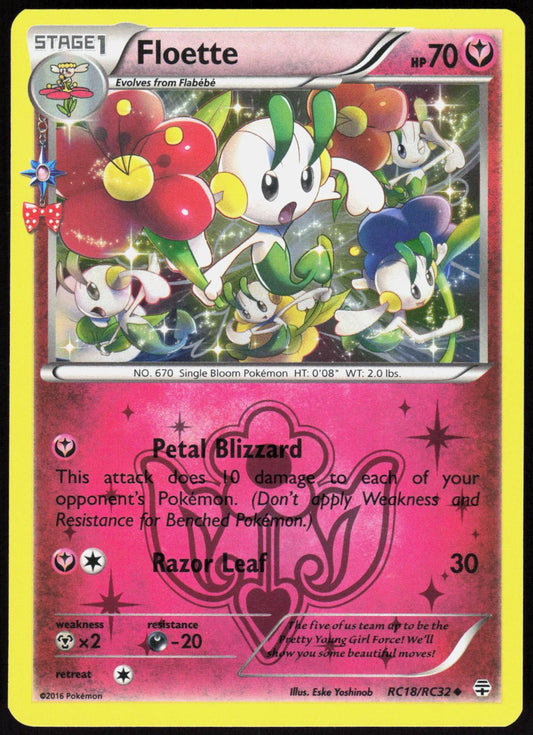 FLOETTE RC18/RC32 GENERATIONS POKEMON UNCOMMON HOLO LP