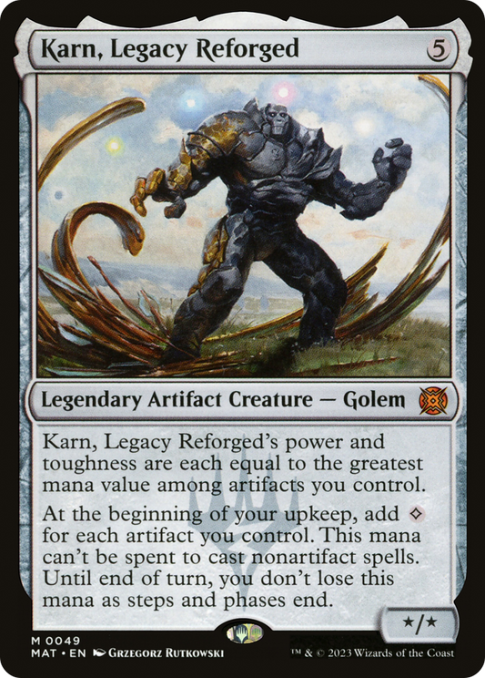 MAGIC: THE GATHERING  - Karn, Legacy Reforged (MAT-049) - March of the Machine: The Aftermath