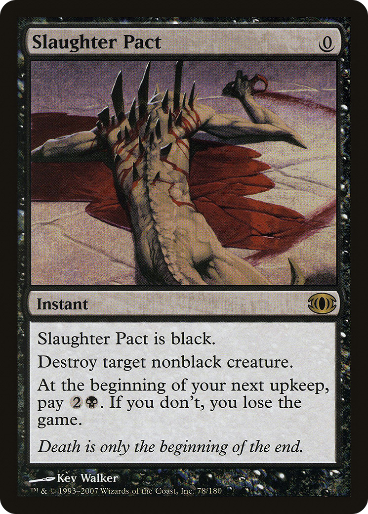 MAGIC: THE GATHERING  - Slaughter Pact (FUT-078) - Future Sight Foil