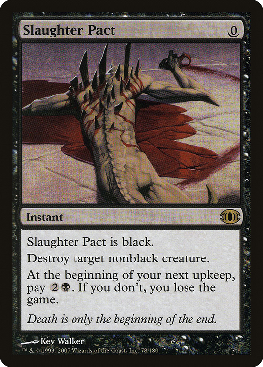 MAGIC: THE GATHERING  - Slaughter Pact (FUT-078) - Future Sight Foil