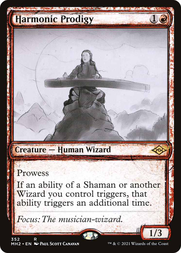 MAGIC: THE GATHERING  - Harmonic Prodigy (Showcase) (MH2-352) - Modern Horizons 2: (Showcase) Foil
