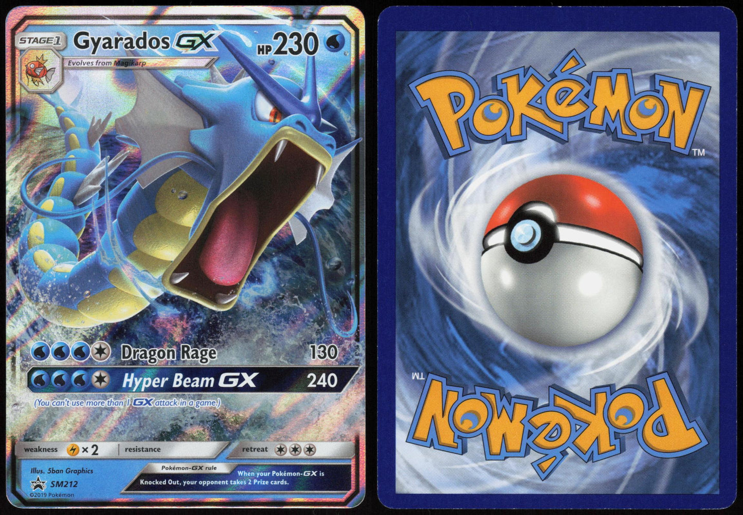 GYARADOS GX - SM212 SUN & MOON PROMO POKEMON PROMO HOLO LP