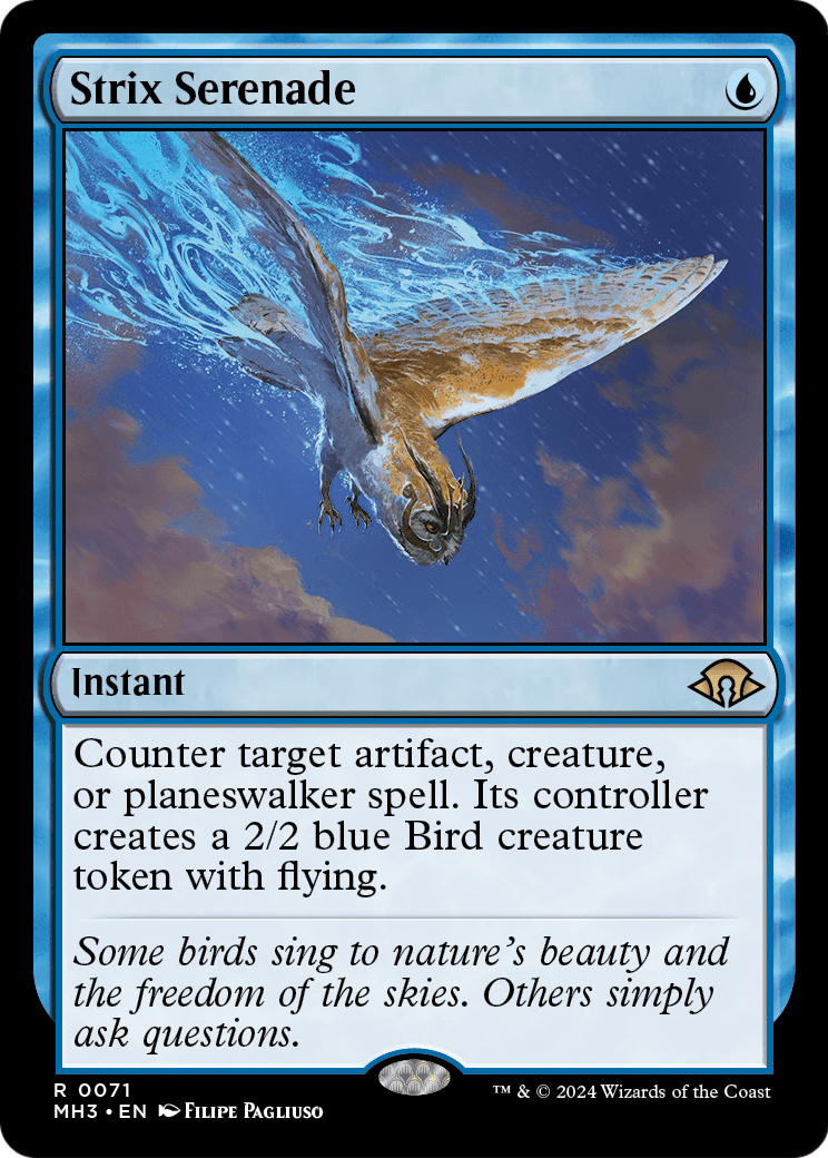 MAGIC: THE GATHERING  - Strix Serenade (MH3-071) - Modern Horizons 3 Foil