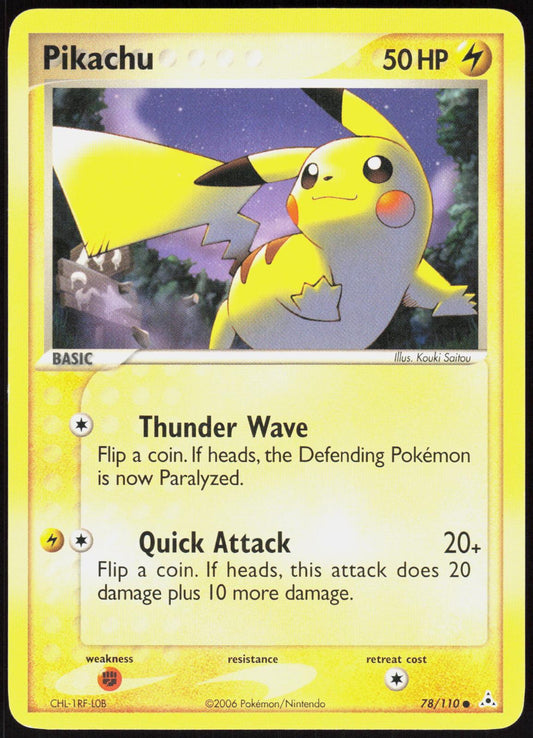PIKACHU 78/110 HOLON PHANTOMS POKEMON COMMON MP