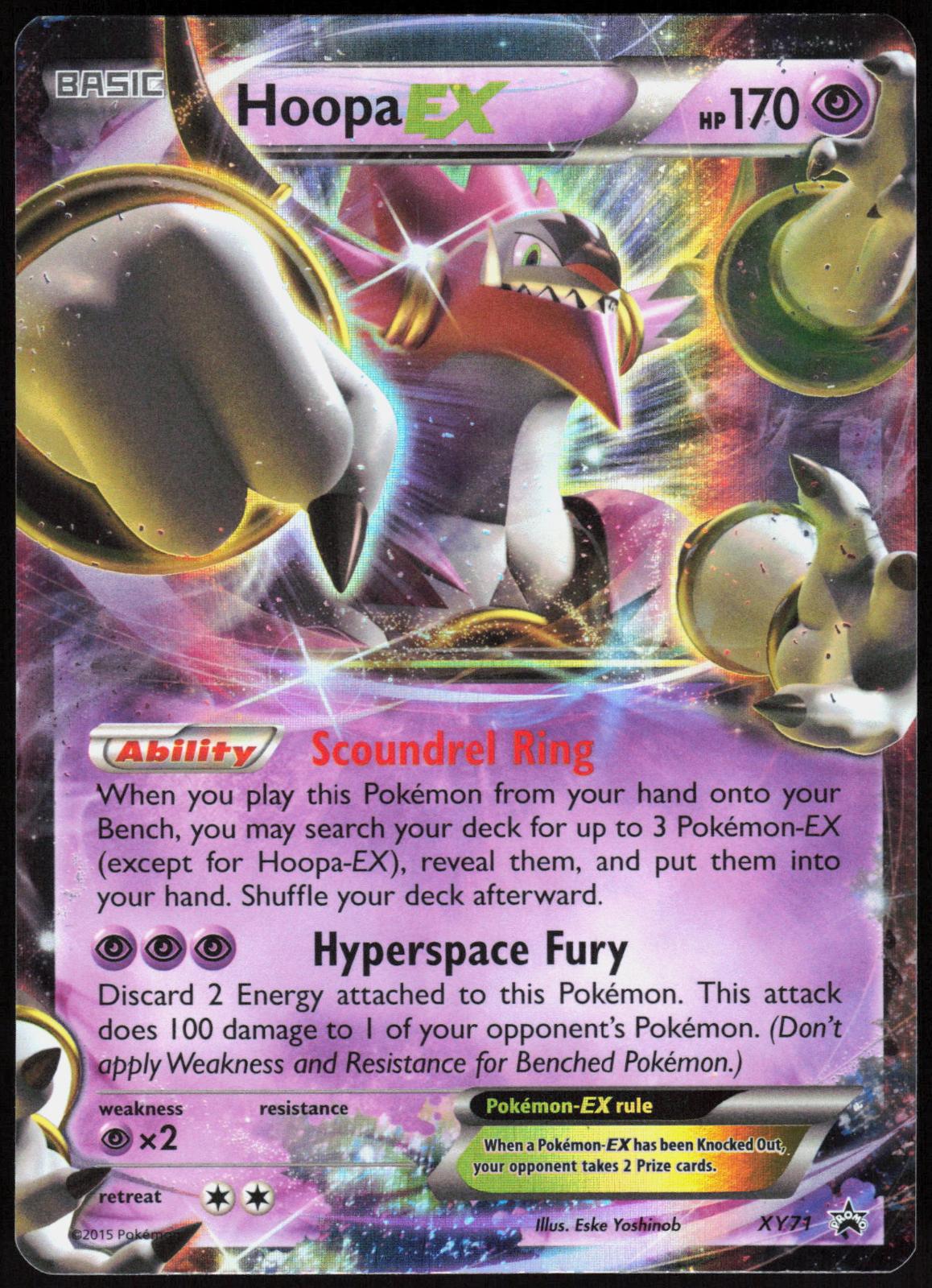 HOOPA EX XY71 XY PROMO POKEMON PROMO HOLO LP