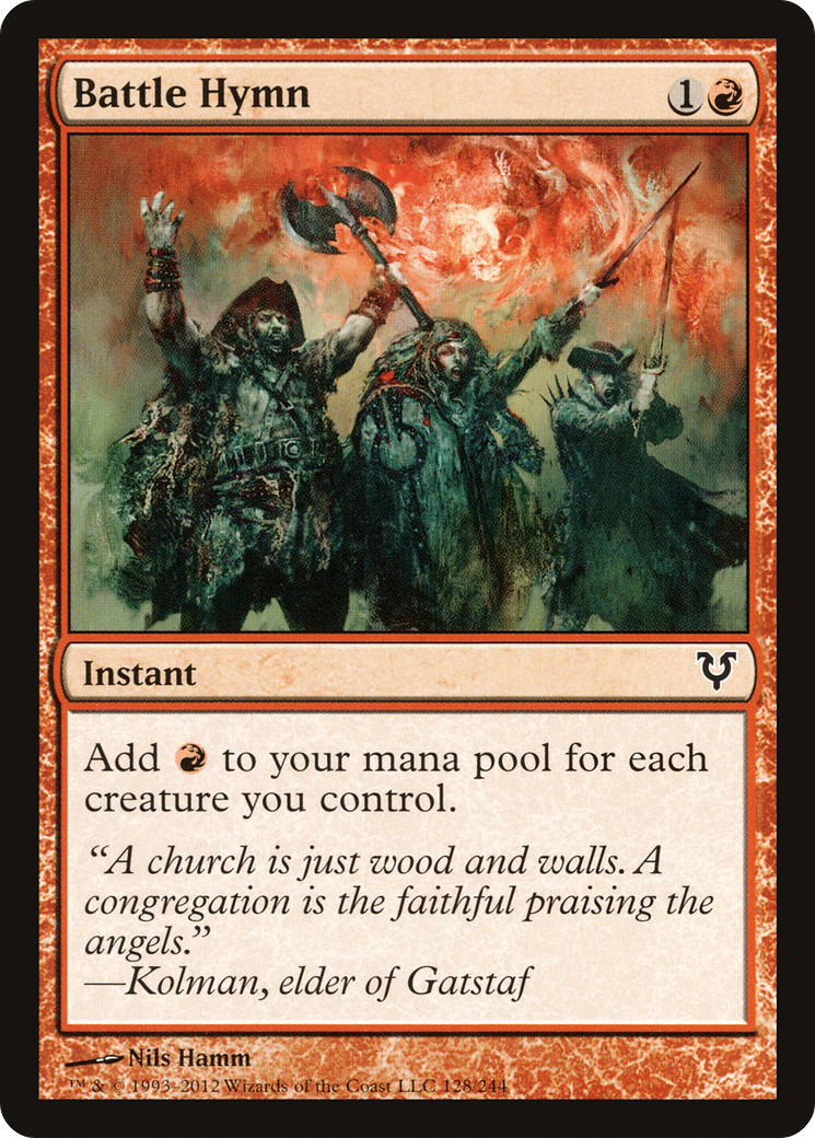MAGIC: THE GATHERING  - Battle Hymn (AVR-128) - Avacyn Restored