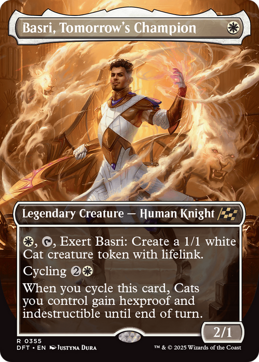 MAGIC: THE GATHERING  - Basri, Tomorrow's Champion (Borderless) (DFT-355) - Aetherdrift