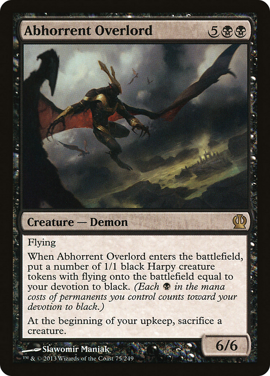 MAGIC: THE GATHERING  - Abhorrent Overlord (THS-075) - Theros