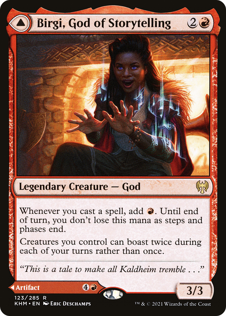 MAGIC: THE GATHERING  - Birgi, God of Storytelling (KHM-123) - Kaldheim Foil