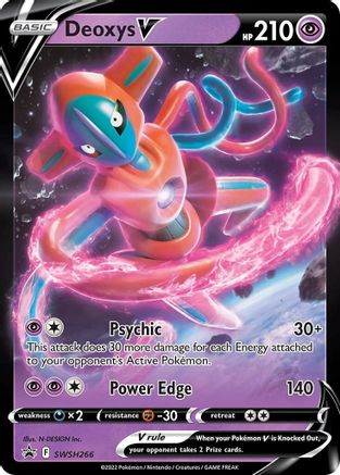 POKEMON TCG - Deoxys V SWSH266/307 SWSH Sword & Shield Promo Cards - Promo