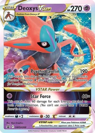 POKEMON TCG - Deoxys VSTAR SWSH268 SWSH Sword & Shield Promo Cards - Promo