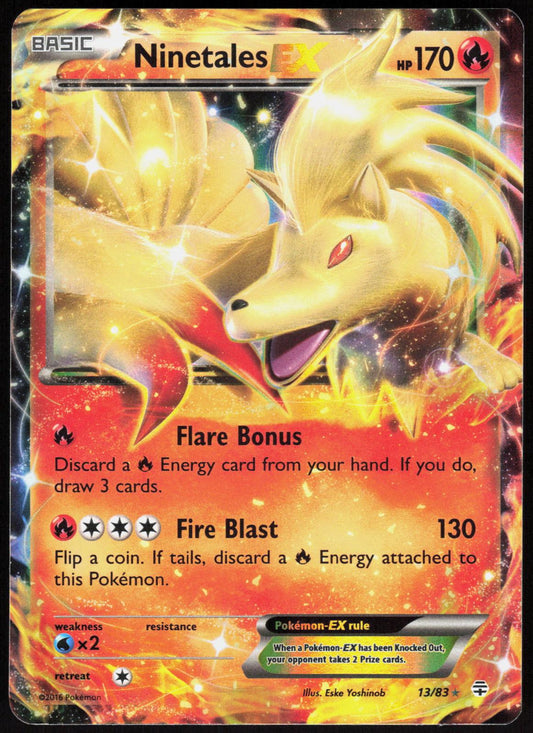 NINETALES EX 13/83 GENERATIONS POKEMON ULTRA RARE HOLO LP