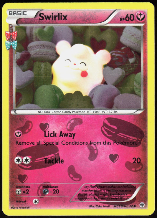 SWIRLIX RC19/RC32 GENERATIONS POKEMON UNCOMMON HOLO LP