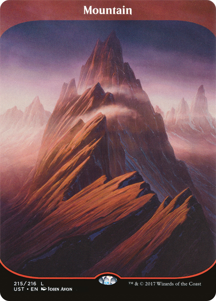 MAGIC: THE GATHERING  - Mountain (UST-215) - Unstable (Borderless) Foil