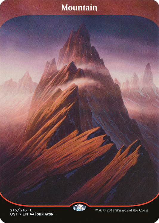 MAGIC: THE GATHERING  - Mountain (UST-215) - Unstable (Borderless) Foil