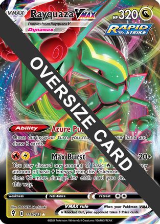 POKEMON TCG - Rayquaza VMAX 111/203 Jumbo Cards - Promo