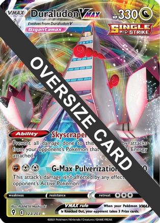 POKEMON TCG - Duraludon VMAX 123/203 Jumbo Cards - Promo