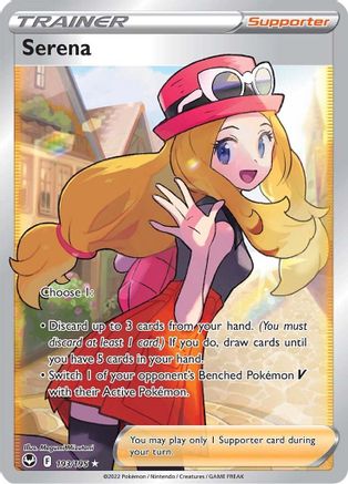 POKEMON TCG - Serena (Full Art) 193/195 SWSH12 Silver Tempest - Ultra Rare