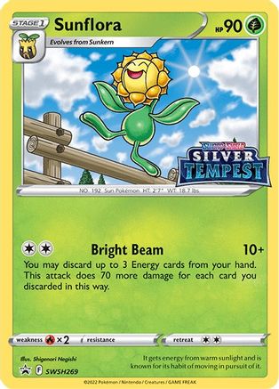 POKEMON TCG - Sunflora SWSH269 SWSH Sword & Shield Promo Cards - Promo