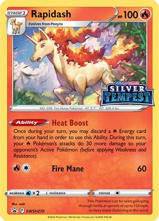 POKEMON TCG - Rapidash SWSH270 SWSH Sword & Shield Promo Cards - Promo