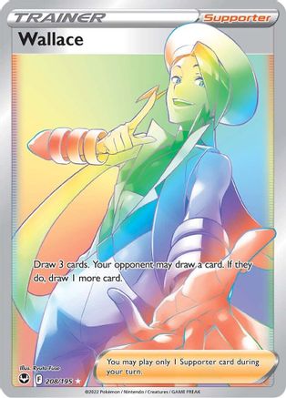POKEMON TCG - Wallace (Secret) 208/195 SWSH12 Silver Tempest - Secret Rare