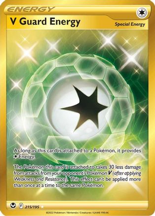 POKEMON TCG - V Guard Energy (Secret) 215/195 SWSH12 Silver Tempest - Secret Rare