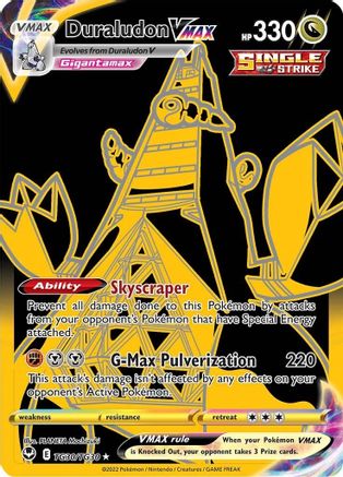POKEMON TCG - Duraludon VMAX (Secret) TG30/TG30 SWSH12 Silver Tempest Trainer Gallery - Secret Rare