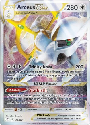POKEMON TCG - Arceus VSTAR 123/172 Miscellaneous Cards & Products - Promo