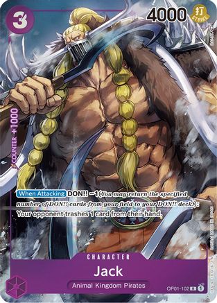 ONE PIECE TCG - Jack (Parallel) OP01-102 Romance Dawn - Rare