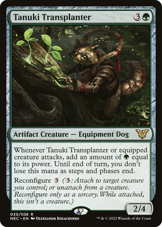 MAGIC: THE GATHERING  - Tanuki Transplanter (NEC-030) - Neon Dynasty Commander