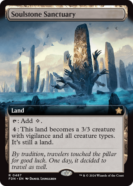 MAGIC: THE GATHERING  - Soulstone Sanctuary (Extended Art) (FDN-487) - Foundations: (Extended Art) Foil