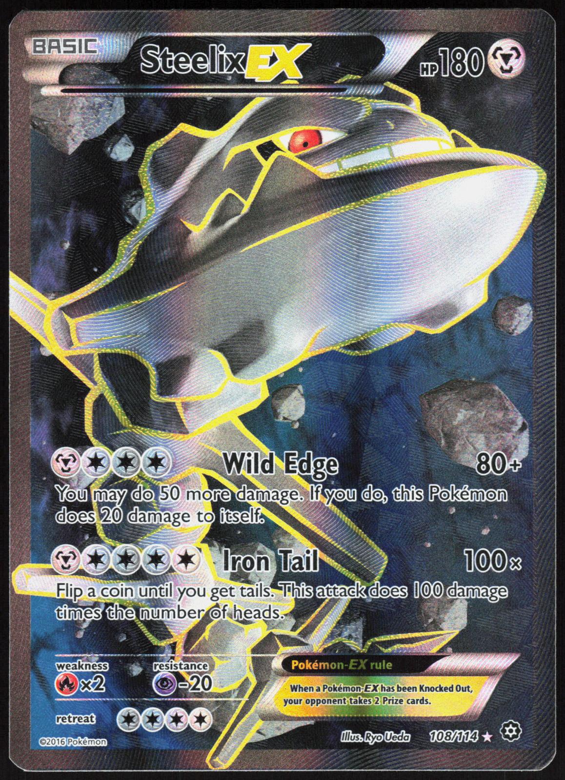 STEELIX EX 108/114 STEAM SIEGE POKEMON ULTRA RARE LP