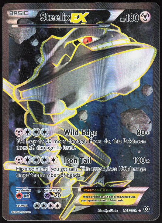 STEELIX EX 108/114 STEAM SIEGE POKEMON ULTRA RARE LP