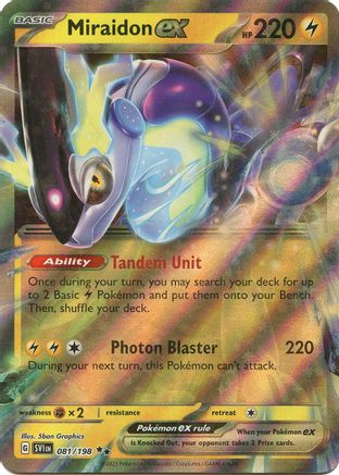 POKEMON TCG - Miraidon ex 081/198 SV01 Scarlet & Violet Base Set - Double Rare
