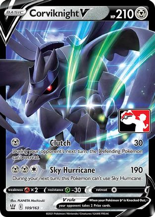 POKEMON TCG - Corviknight V/163 Prize Pack Series Cards - Ultra Rare