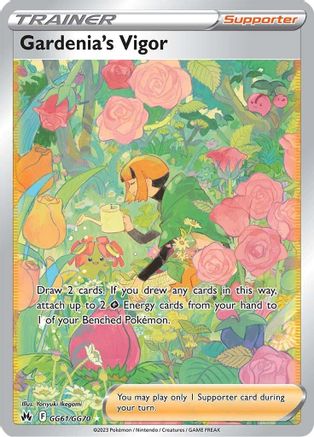 POKEMON TCG - Gardenia's Vigor GG61/GG70 Crown Zenith Galarian Gallery - Ultra Rare