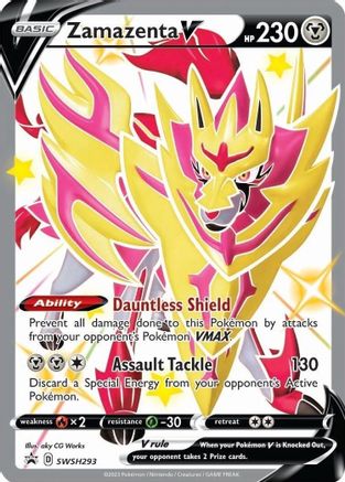 POKEMON TCG - Zamazenta V (Shiny) SWSH293 SWSH Sword & Shield Promo Cards - Promo