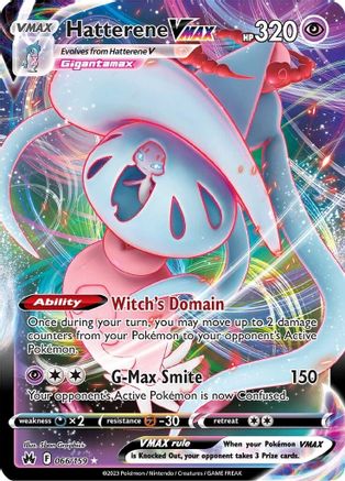 POKEMON TCG - Hatterene VMAX 066/159 Crown Zenith - Ultra Rare
