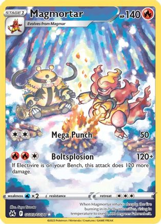 POKEMON TCG - Magmortar GG03/GG70 Crown Zenith Galarian Gallery - Ultra Rare