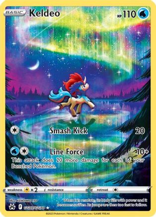 POKEMON TCG - Keldeo GG07/GG70 Crown Zenith Galarian Gallery - Ultra Rare